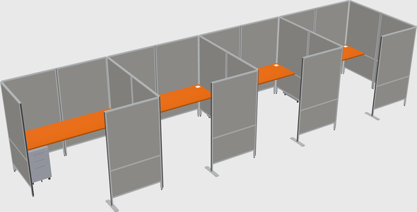 Flexible panel system with privacy