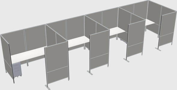 Flexible panel system with privacy
