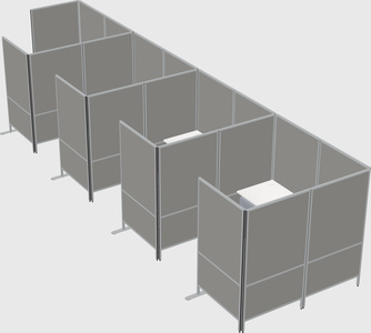 Flexible panel system with privacy