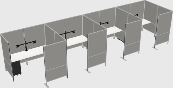 Flexible panel system with privacy