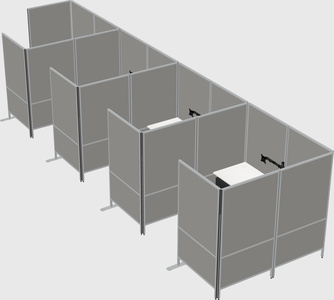 Flexible panel system with privacy