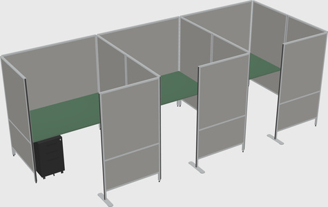 Flexible panel system with privacy