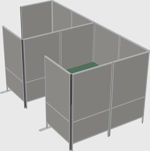 Flexible panel system with privacy