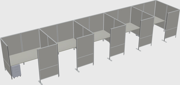 Flexible panel system with privacy
