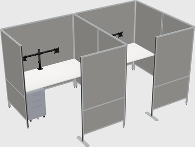 Flexible panel system with privacy