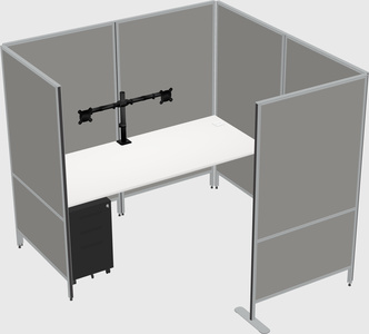 Flexible panel system with privacy