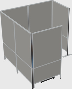 Flexible panel system with privacy