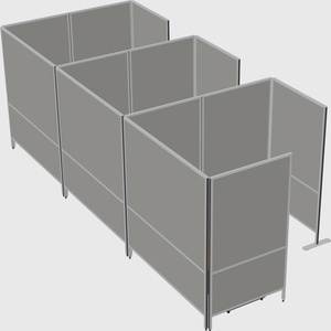 Flexible panel system with privacy