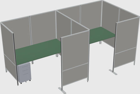 Flexible panel system with privacy