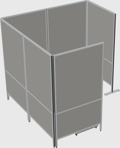 Flexible panel system with privacy