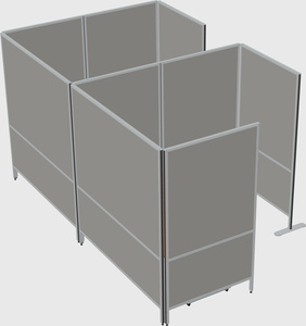 Flexible panel system with privacy