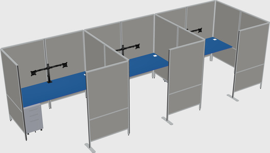 Flexible panel system with privacy
