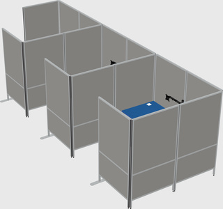 Flexible panel system with privacy