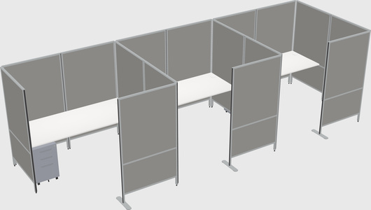 Flexible panel system with privacy