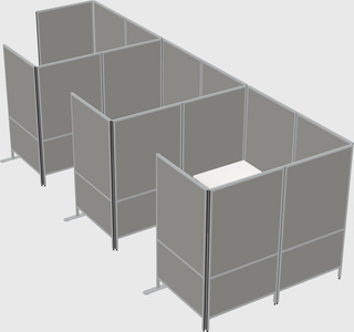 Flexible panel system with privacy