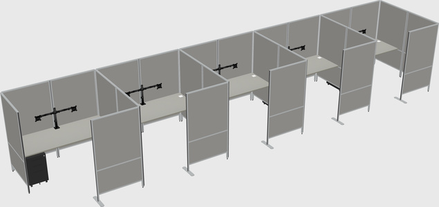 Flexible panel system with privacy