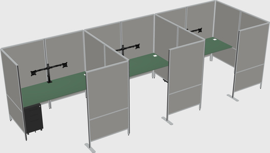 Flexible panel system with privacy