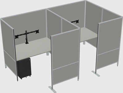 Flexible panel system with privacy
