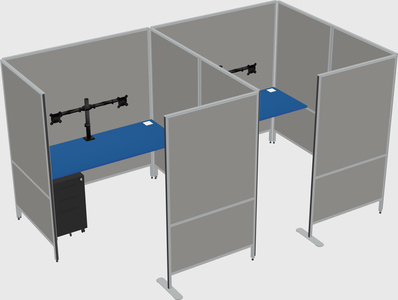 Flexible panel system with privacy