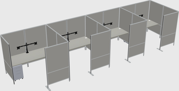 Flexible panel system with privacy