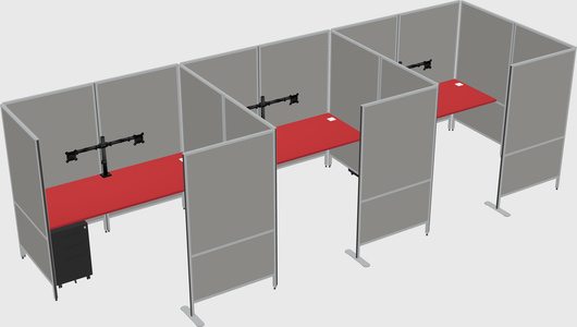 Flexible panel system with privacy