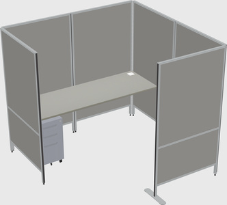 Flexible panel system with privacy