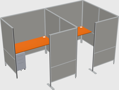 Flexible panel system with privacy