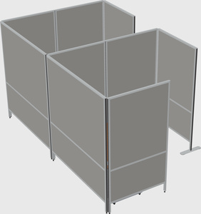 Flexible panel system with privacy