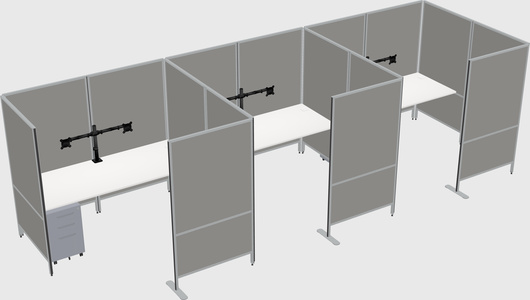 Flexible panel system with privacy