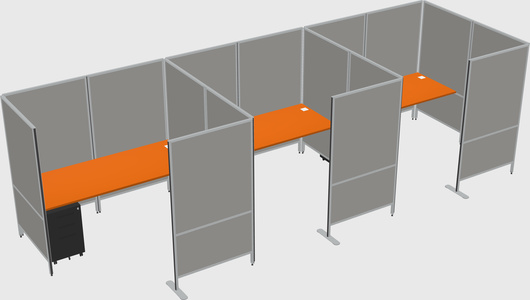 Flexible panel system with privacy