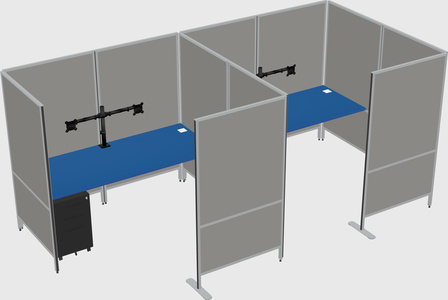 Flexible panel system with privacy