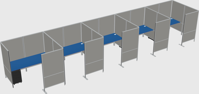 Flexible panel system with privacy