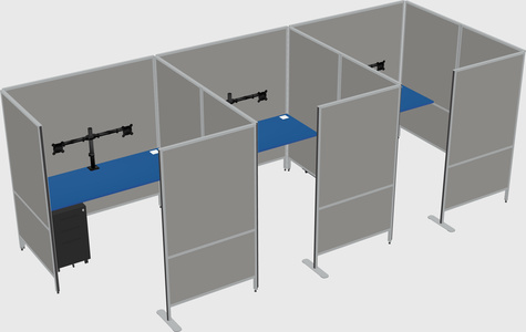Flexible panel system with privacy