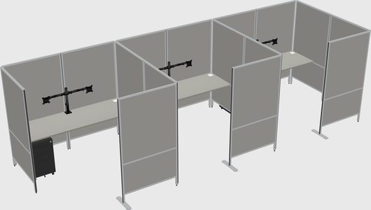 Flexible panel system with privacy