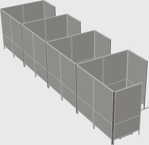 Flexible panel system with privacy