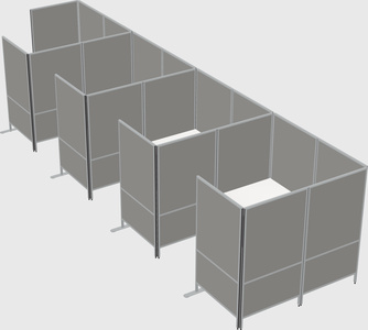 Flexible panel system with privacy