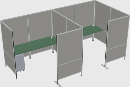 Flexible panel system with privacy