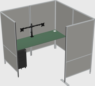 Flexible panel system with privacy