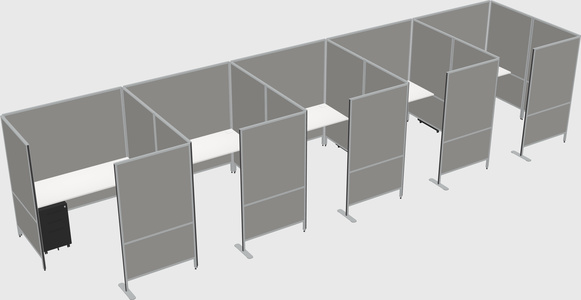 Flexible panel system with privacy