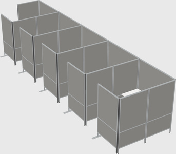 Flexible panel system with privacy