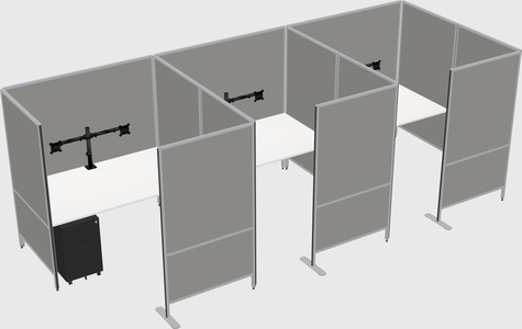 Flexible panel system with privacy