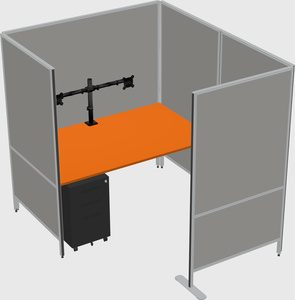 Flexible panel system with privacy