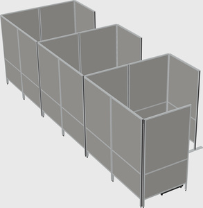 Flexible panel system with privacy