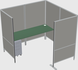 Flexible panel system with privacy