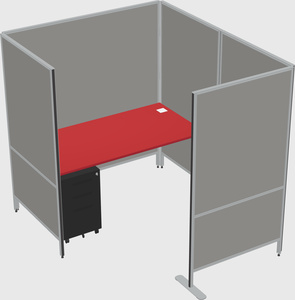 Flexible panel system with privacy