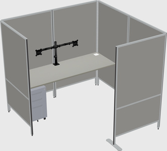 Flexible panel system with privacy