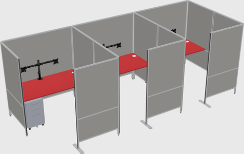 Flexible panel system with privacy