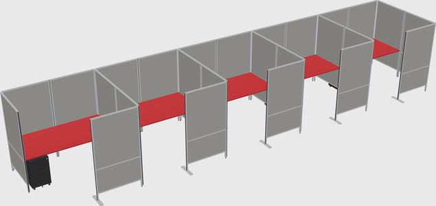 Flexible panel system with privacy