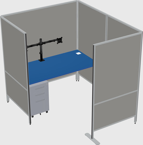 Flexible panel system with privacy