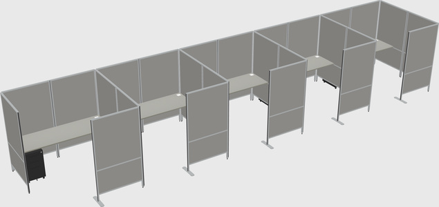 Flexible panel system with privacy